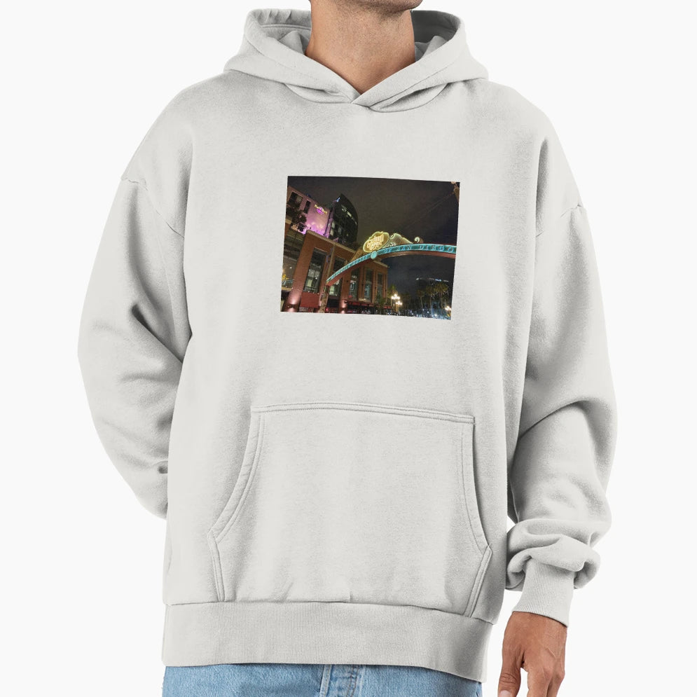 Gaslamp Quarter Hoodie - Minimalist Print for Adults - T-Shirt, Sweatshirt, Hoodie