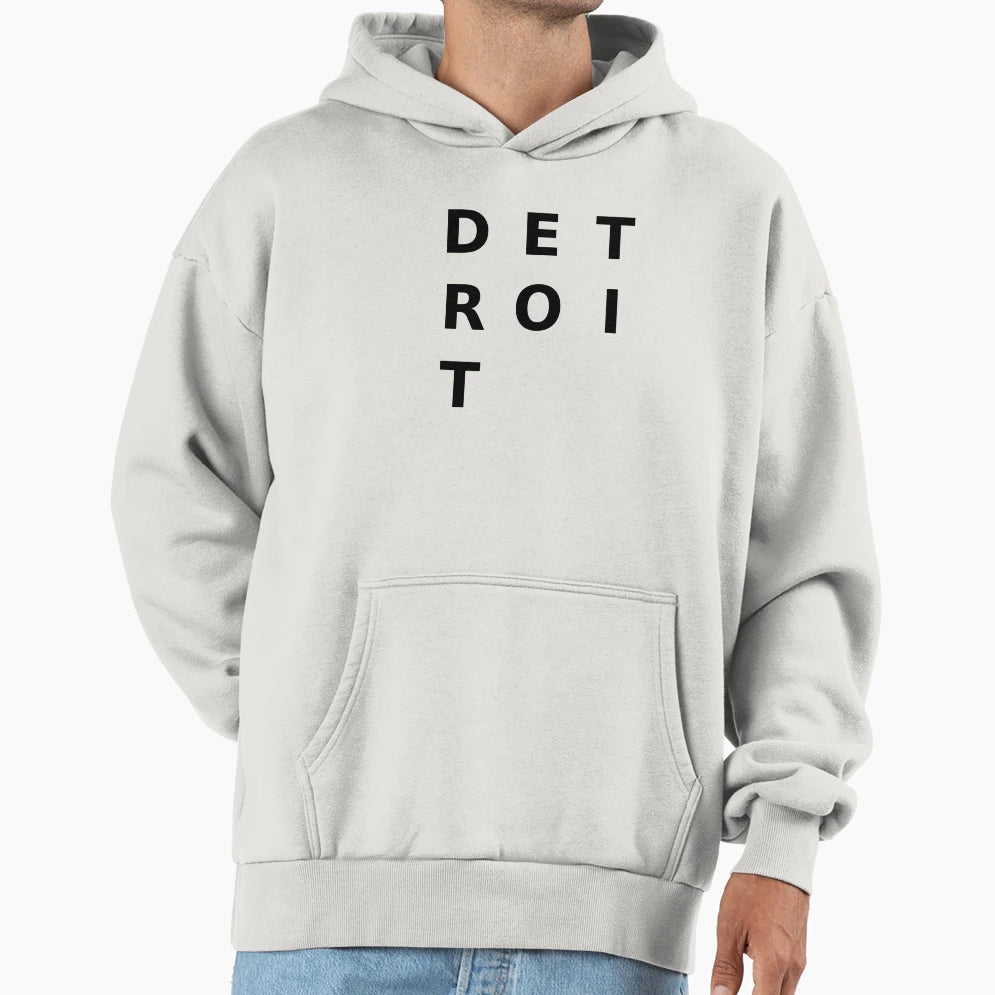 Detroit Grid Minimalist Modern City T-Shirt - Streetwear Style for Adults - T-Shirt, Sweatshirt, Hoodie