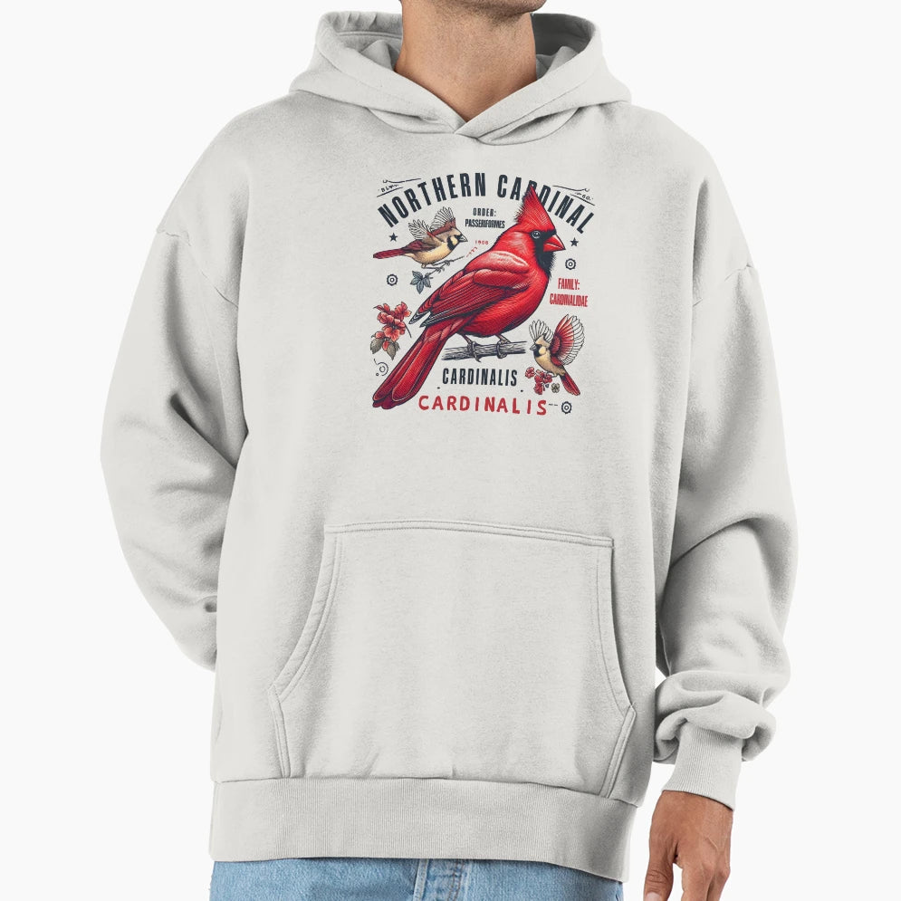 Northern Cardinal 4 Hoodie - Streetwear Style Unisex - T-Shirt, Sweatshirt, Hoodie