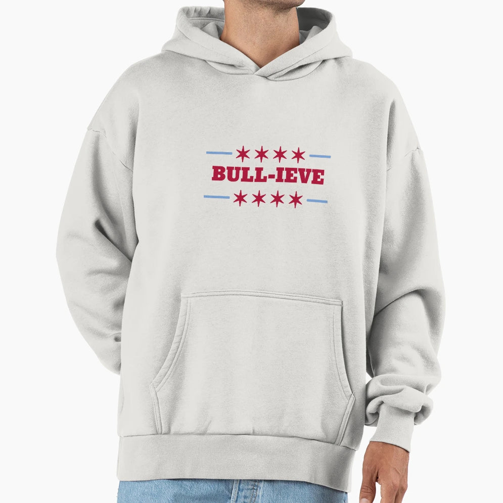 Bull Ieve Chicago Hoodie - Unique Graphic Unisex - T-Shirt, Sweatshirt, Hoodie