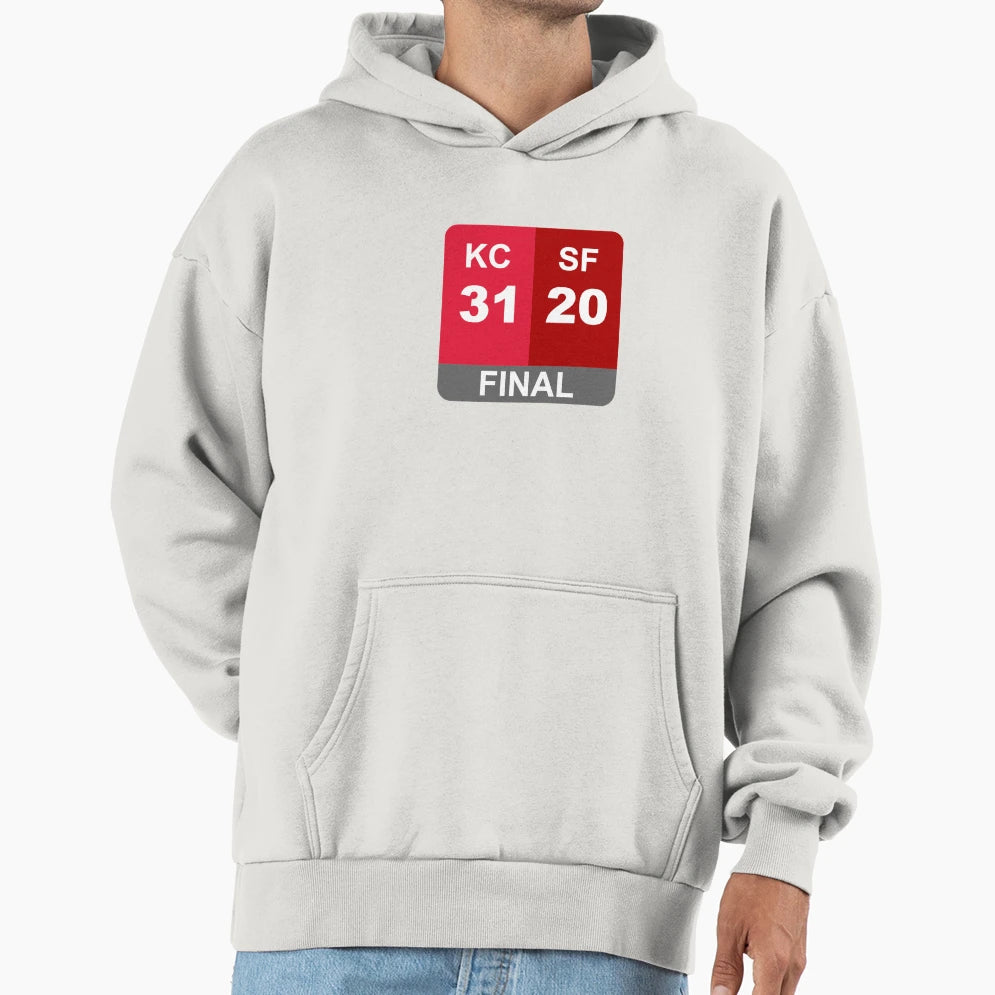 Super Bowl Liv Final Score Hoodie - Unique Graphic Men Women - T-Shirt, Sweatshirt, Hoodie