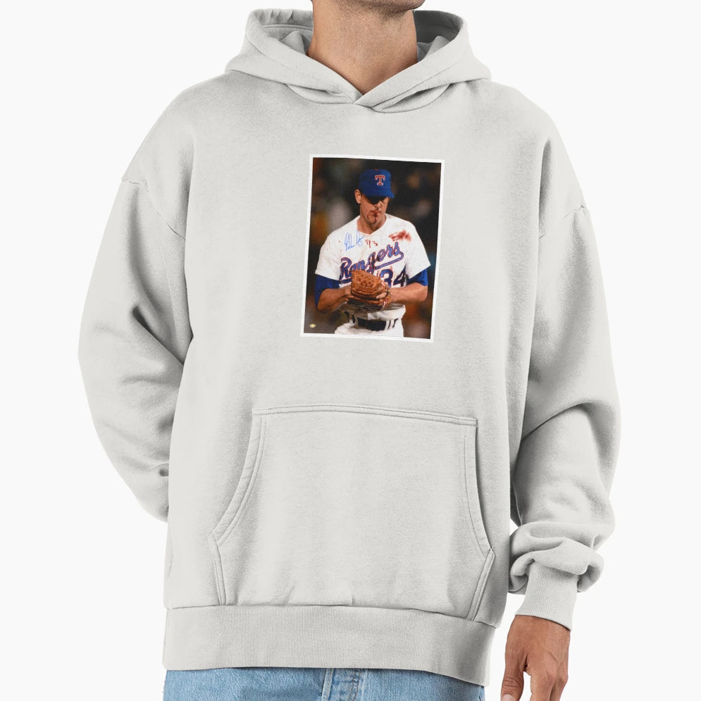Nolan Ryan Blood Funny Hoodie - Aesthetic Graphic for Adults - T-Shirt, Sweatshirt, Hoodie