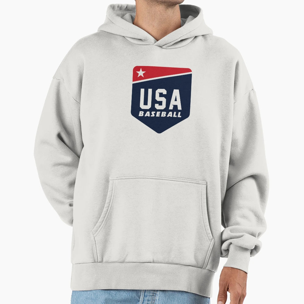 Usa Baseball Hoodie - Fun Novelty Design for Adults - T-Shirt, Sweatshirt, Hoodie
