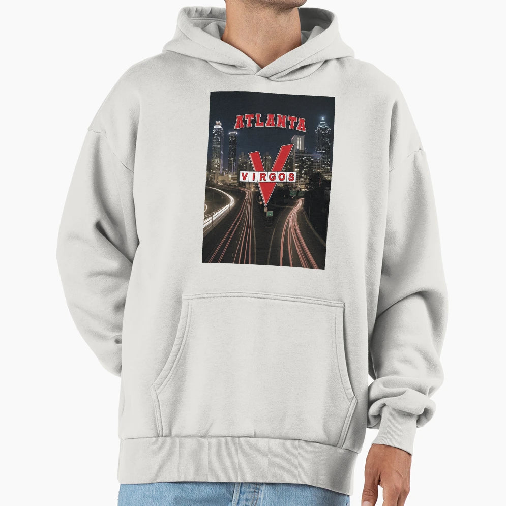Atlanta Virgos Gift Dark Hoodie - Trendy Graphic for Adults - T-Shirt, Sweatshirt, Hoodie