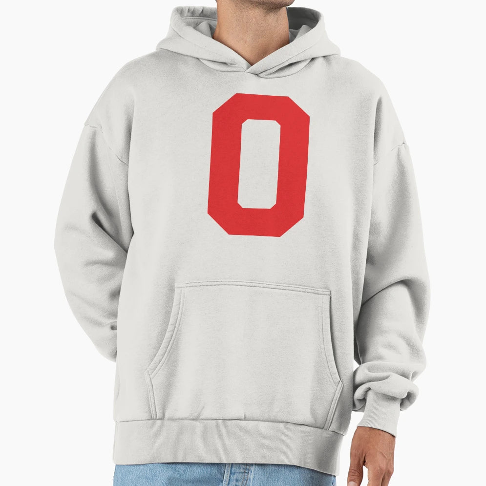 Number 0 Red Zero Sports Number 0 Hoodie - Aesthetic Graphic for Adults - T-Shirt, Sweatshirt, Hoodie