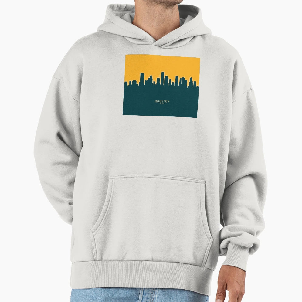 Houston Texas Skyline Hoodie - Novelty Apparel Men Women - T-Shirt, Sweatshirt, Hoodie