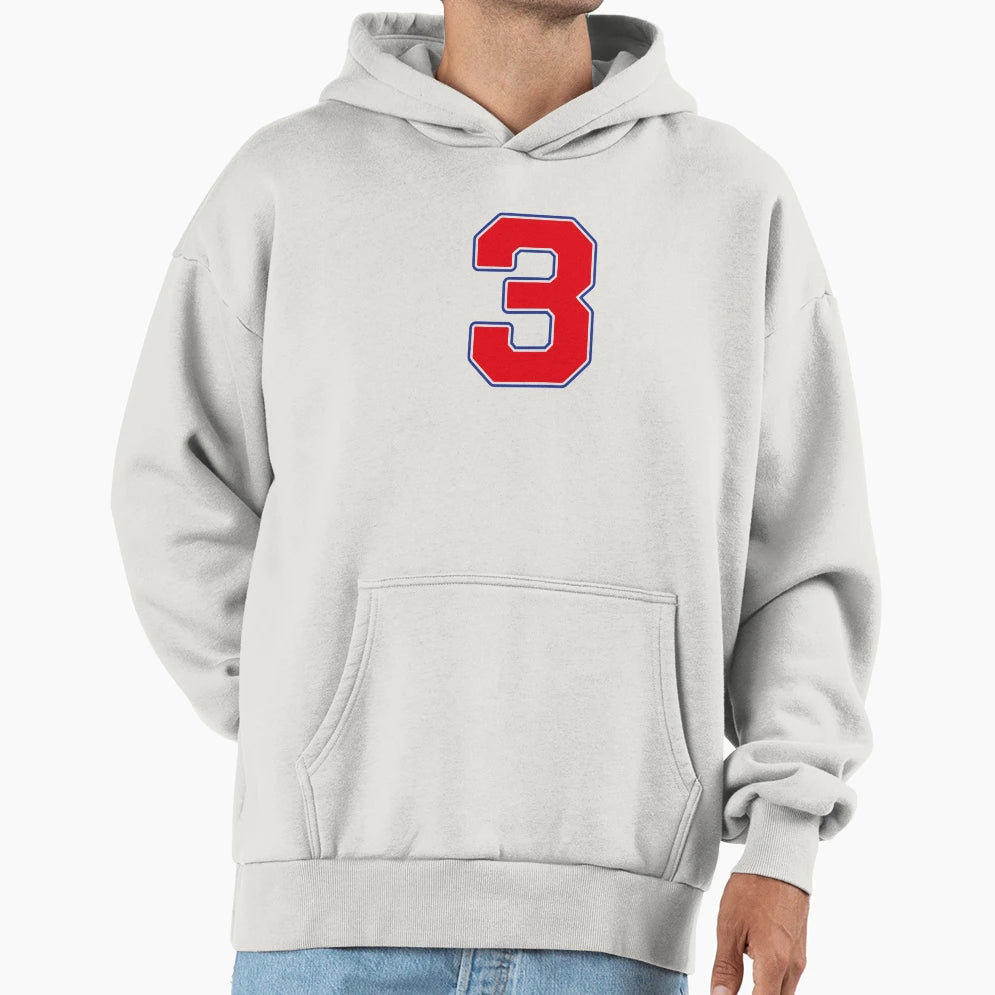 Jersey Number 3 Player Number T-Shirt - Casual Everyday Wear Men Women - T-Shirt, Sweatshirt, Hoodie