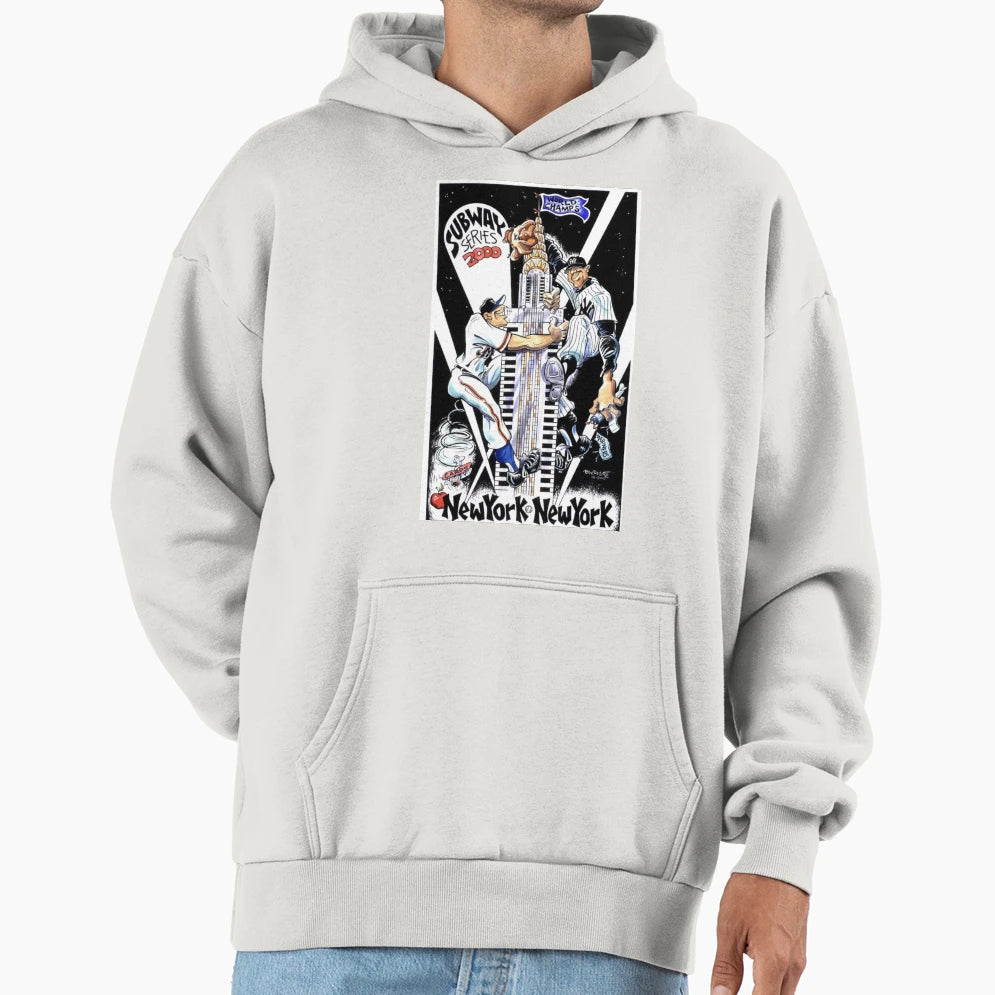 Baseball Series New York Hoodie - Casual Everyday Wear Men Women - T-Shirt, Sweatshirt, Hoodie