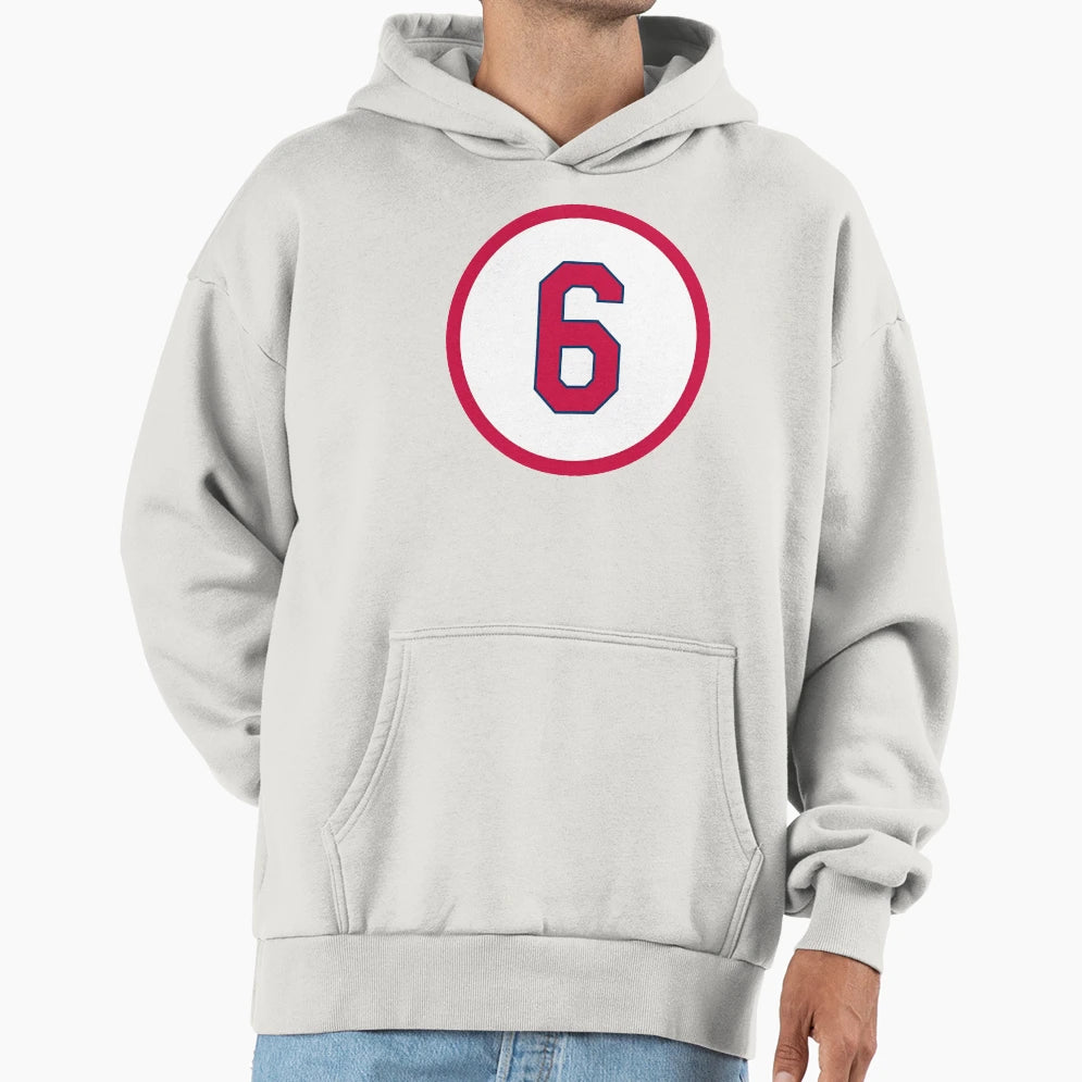 Stan Musial 6 Jersey Number Hoodie - Minimalist Print Men Women - T-Shirt, Sweatshirt, Hoodie