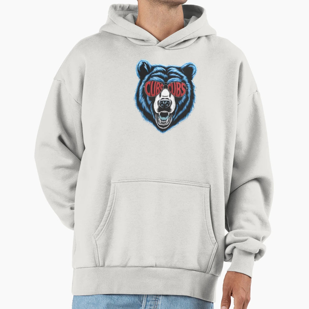 Bear Spirit Fierce Sunglasses Cap Hoodie - Aesthetic Graphic for Adults - T-Shirt, Sweatshirt, Hoodie