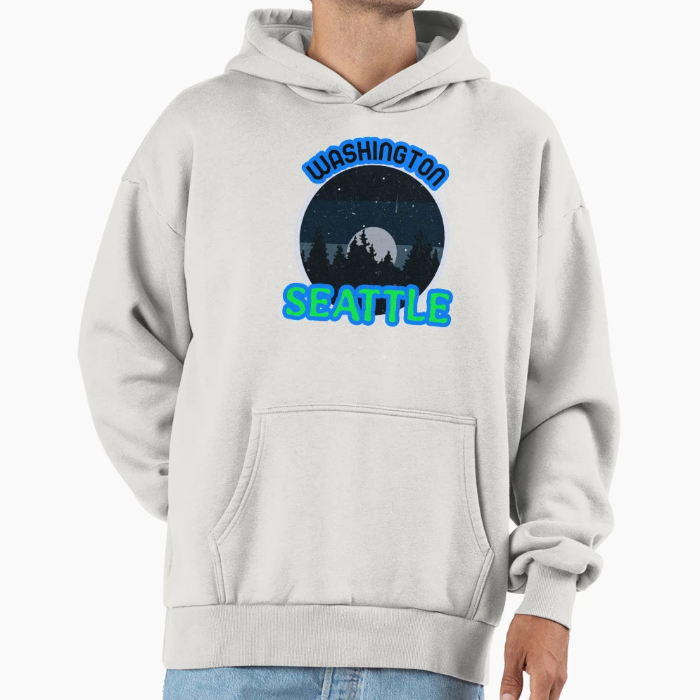 Seattle Washington Outdoors T-Shirt - Novelty Apparel for Adults - T-Shirt, Sweatshirt, Hoodie