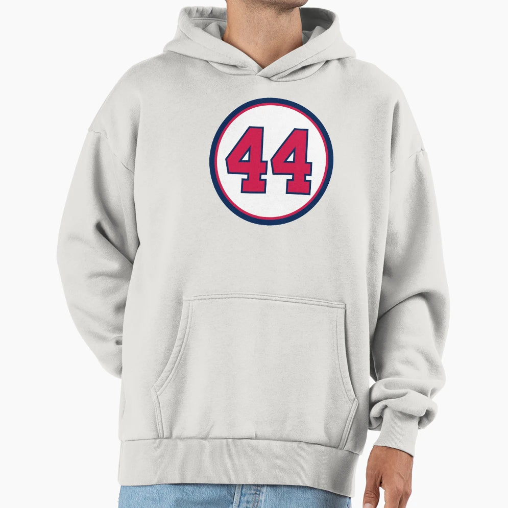 Hank Aaron 44 Jersey Number Hoodie - Streetwear Style Men Women - T-Shirt, Sweatshirt, Hoodie