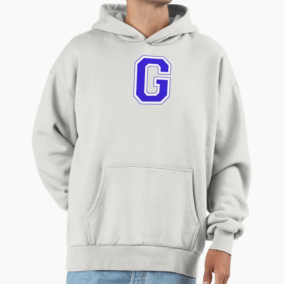 Varsity Letter G Hoodie - Fun Novelty Design for Adults - T-Shirt, Sweatshirt, Hoodie