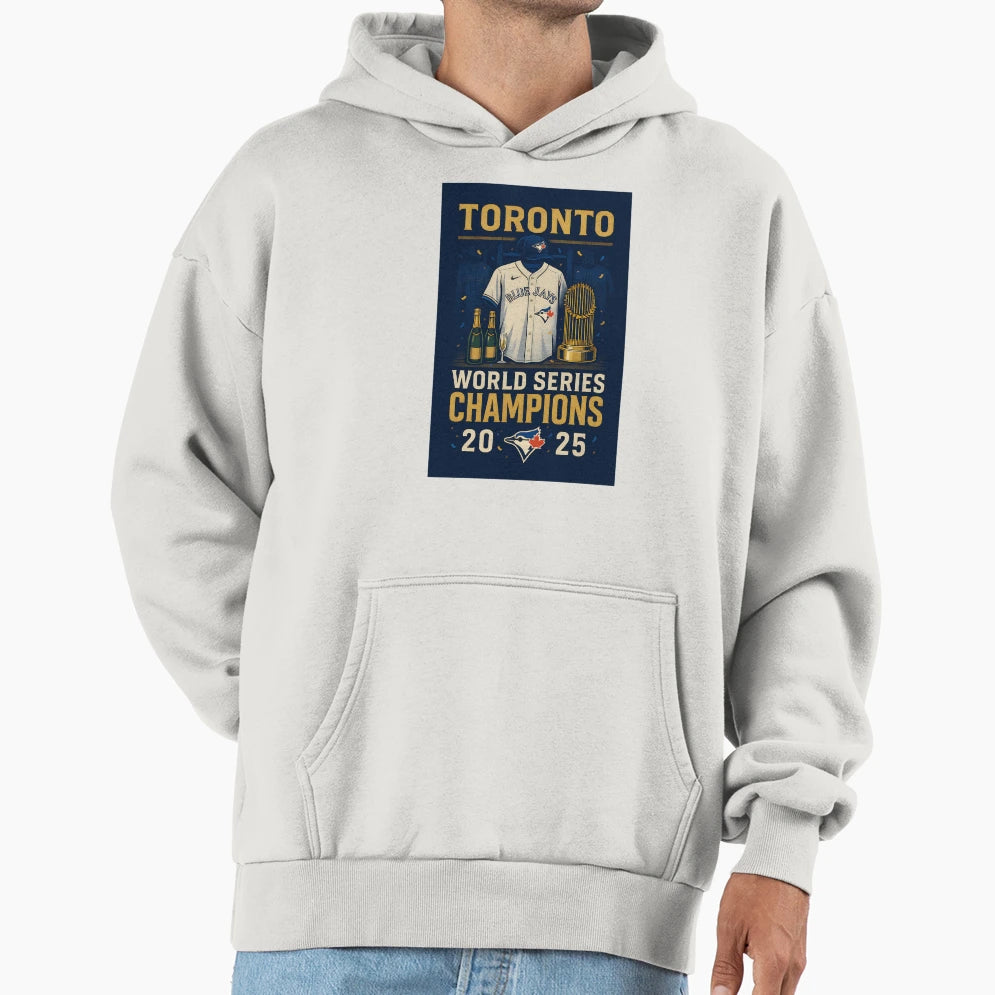 Blue Jays Champions 2025 Locker Room Hoodie - Streetwear Style Unisex - T-Shirt, Sweatshirt, Hoodie
