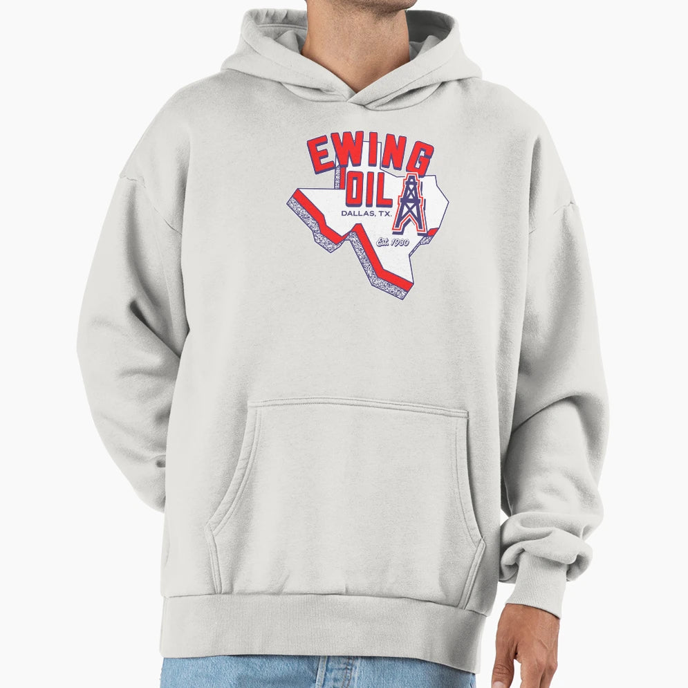 Ewing Oil Co Dallas Tv Show Hoodie - Unique Graphic Men Women - T-Shirt, Sweatshirt, Hoodie