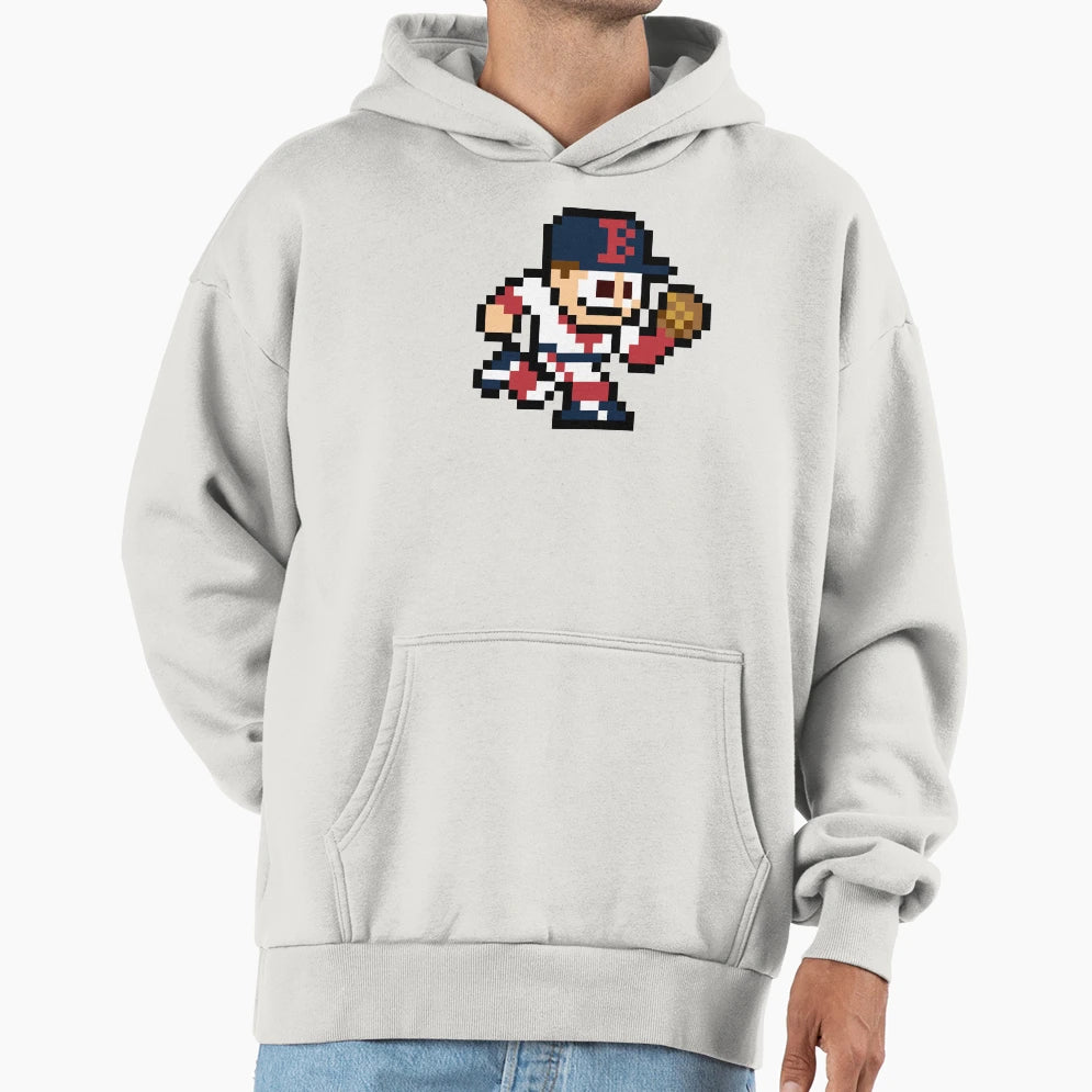 Boston 8 Bit Player Hoodie - Fun Novelty Design Men Women - T-Shirt, Sweatshirt, Hoodie