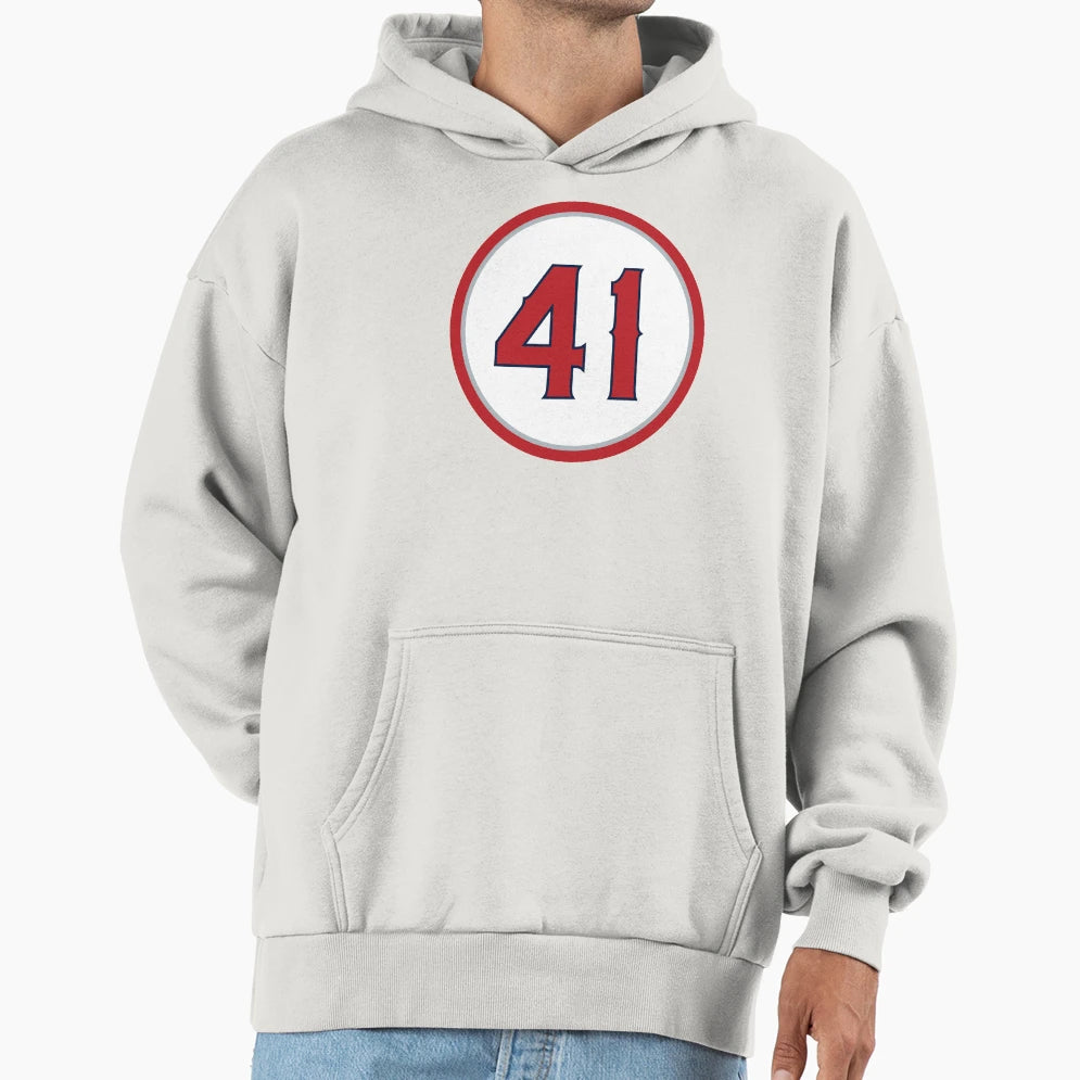 John Lackey 41 Jersey Number Hoodie - Novelty Apparel Unisex - T-Shirt, Sweatshirt, Hoodie