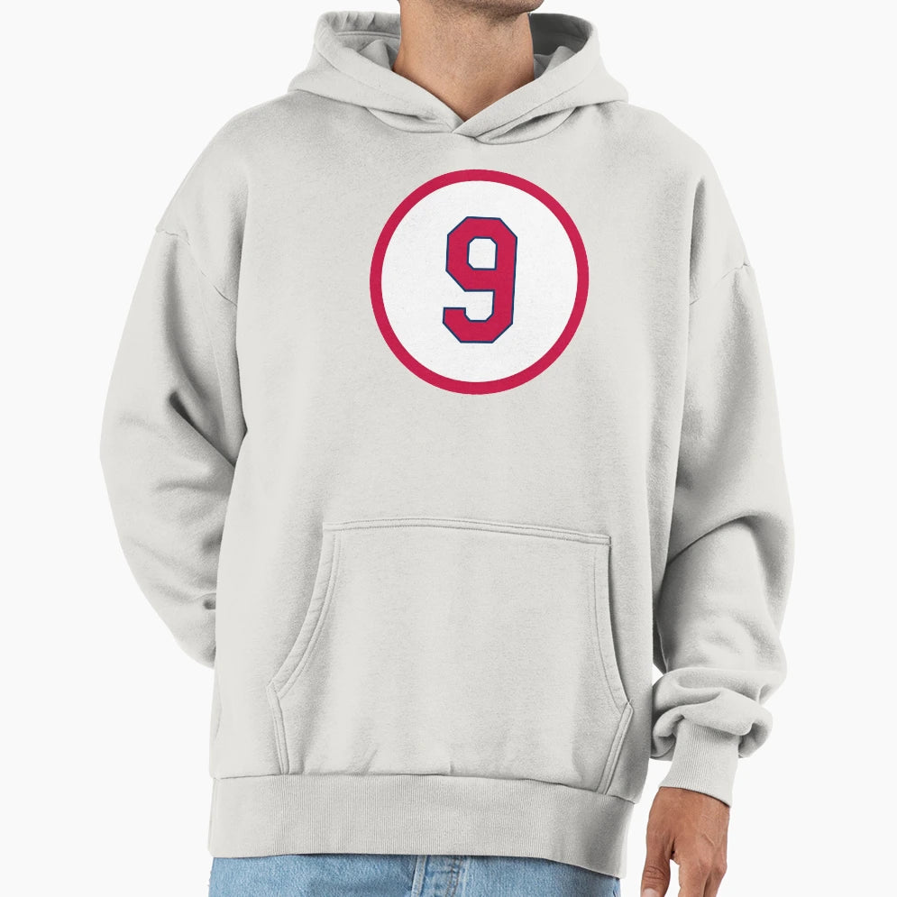 Enos Slaughter 9 Jersey Number Hoodie - Trendy Graphic Men Women - T-Shirt, Sweatshirt, Hoodie