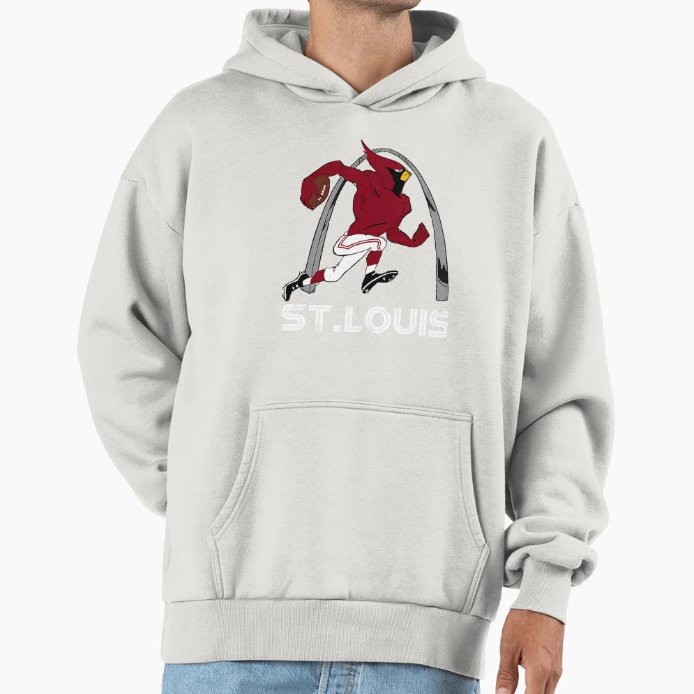 Big Red Throwback Hoodie - Novelty Apparel for Adults - T-Shirt, Sweatshirt, Hoodie