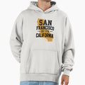 San Francisco California Typography Hoodie - Trendy Graphic for Adults - T-Shirt, Sweatshirt, Hoodie