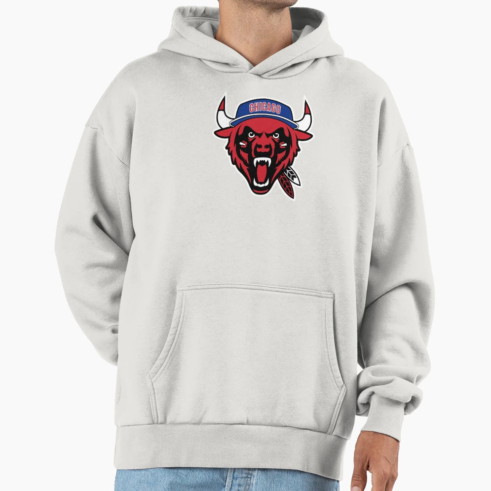 Chicago Beast North Hoodie - Minimalist Print Men Women - T-Shirt, Sweatshirt, Hoodie