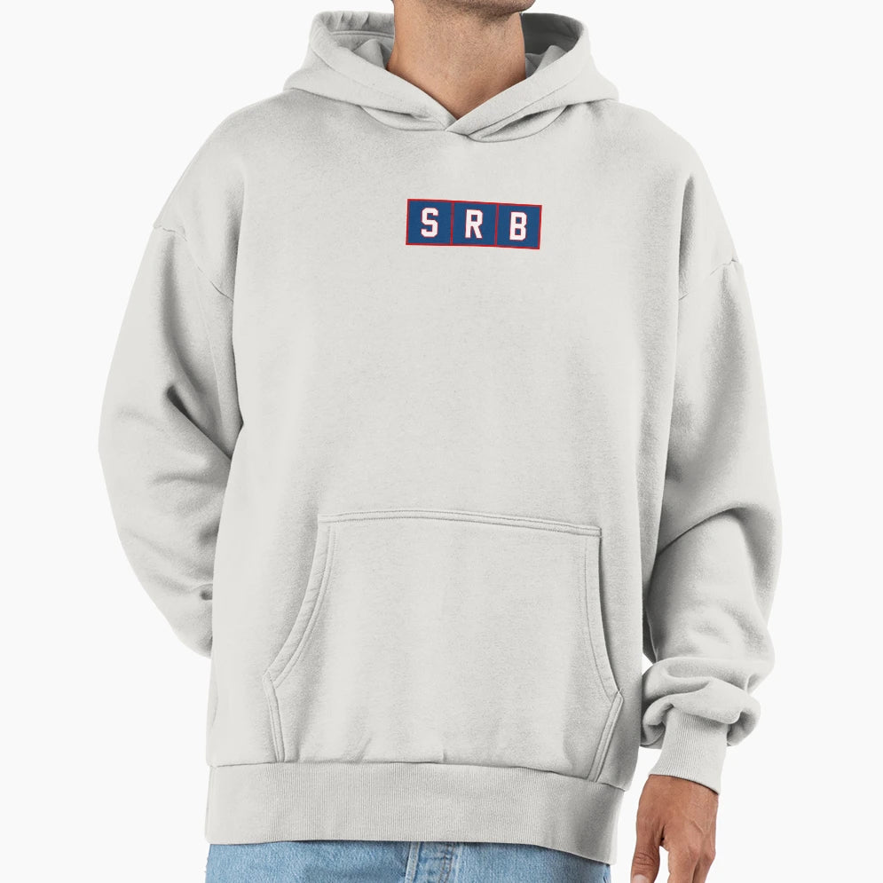 Srb Serbia Trigram Tiles Blue White Red Hoodie - Unique Graphic Men Women - T-Shirt, Sweatshirt, Hoodie
