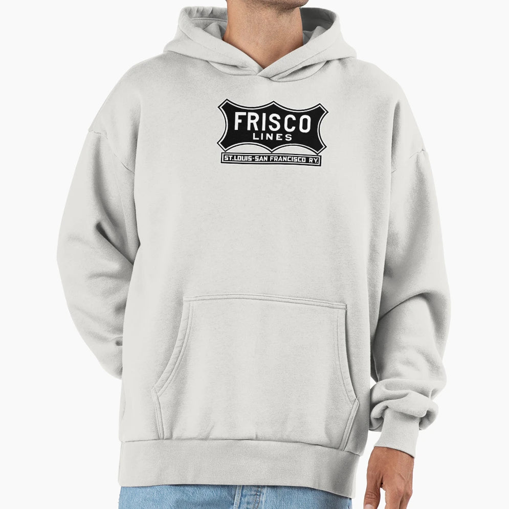 Frisco Lines Railway St Louis San Hoodie - Minimalist Print for Adults - T-Shirt, Sweatshirt, Hoodie