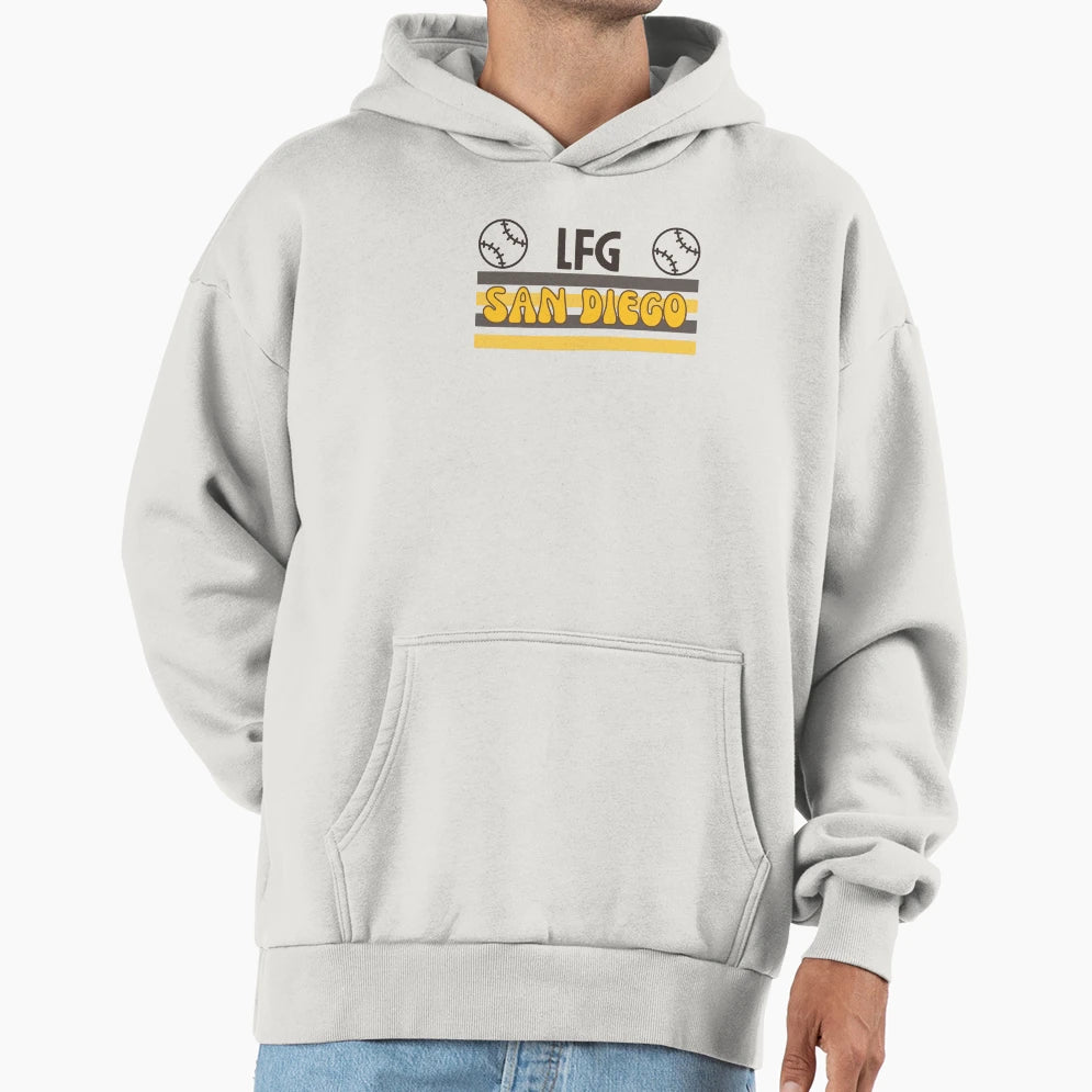 Lfgsd San Diego Baseball Fan City Hoodie - Casual Everyday Wear for Adults - T-Shirt, Sweatshirt, Hoodie