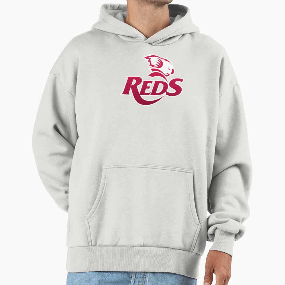 Qld Reds Rugby Hoodie - Casual Everyday Wear for Adults - T-Shirt, Sweatshirt, Hoodie