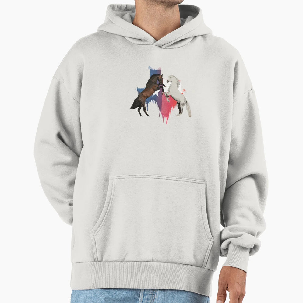 Texas Horses Hoodie - Aesthetic Graphic Men Women - T-Shirt, Sweatshirt, Hoodie