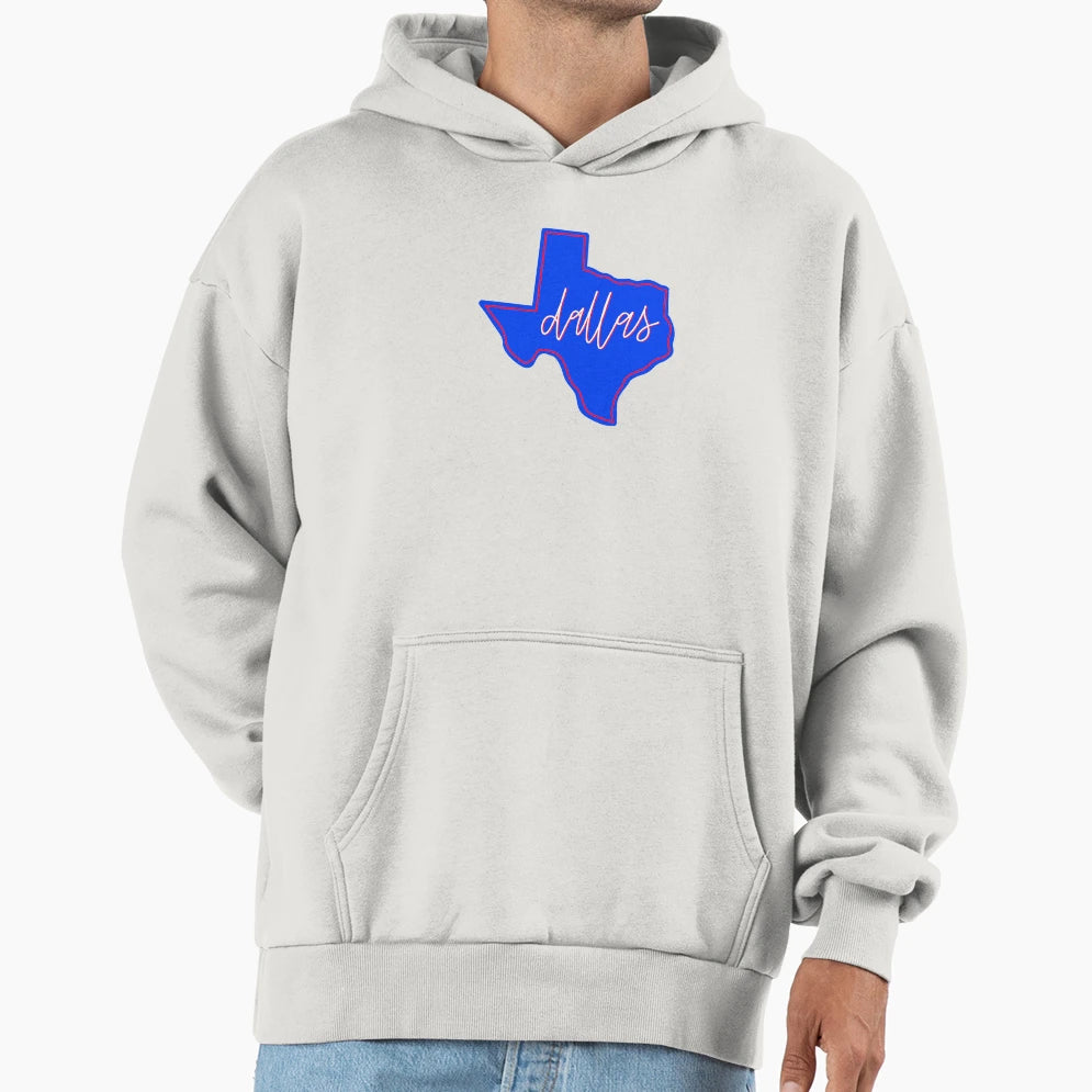 Dallas Texas Hoodie - Minimalist Print Unisex - T-Shirt, Sweatshirt, Hoodie