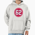 Daniel Ponce De Leon 62 Jersey Number Hoodie - Trendy Graphic for Adults - T-Shirt, Sweatshirt, Hoodie