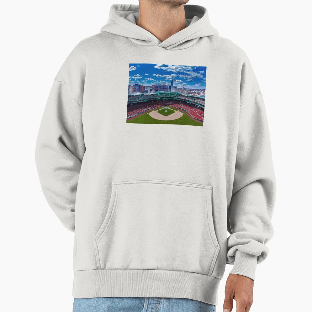 Fenway Boston Baseball Stadium Ball Hoodie - Trendy Graphic Men Women - T-Shirt, Sweatshirt, Hoodie