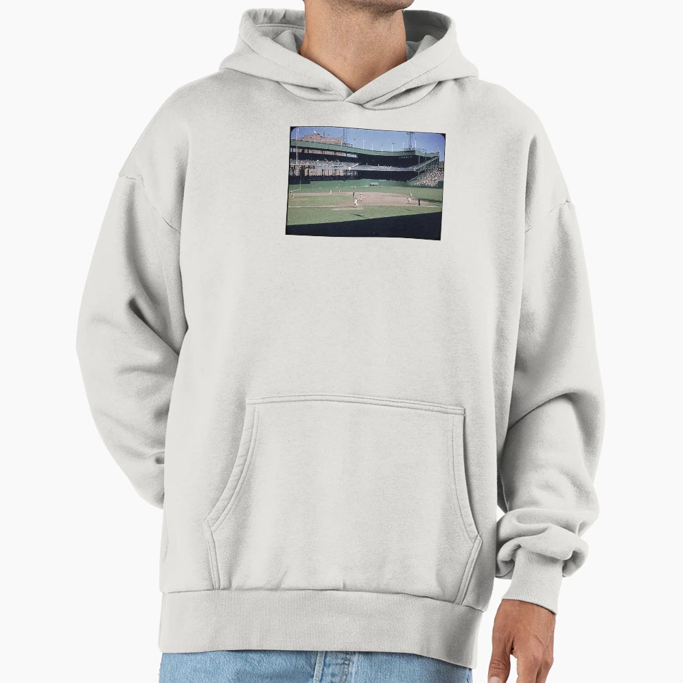 Polo Grounds Left Field New York Hoodie - Minimalist Print for Adults - T-Shirt, Sweatshirt, Hoodie