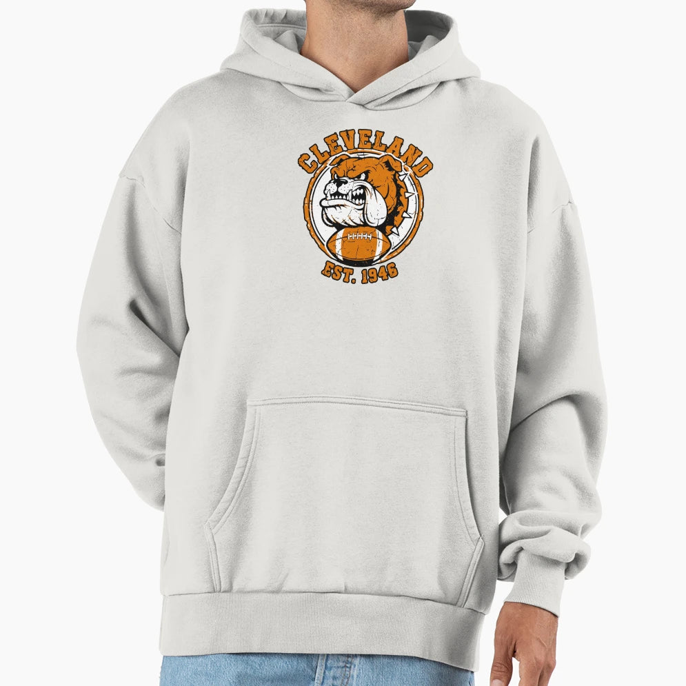 Cleveland Football Dog Hoodie - Trendy Graphic Unisex - T-Shirt, Sweatshirt, Hoodie