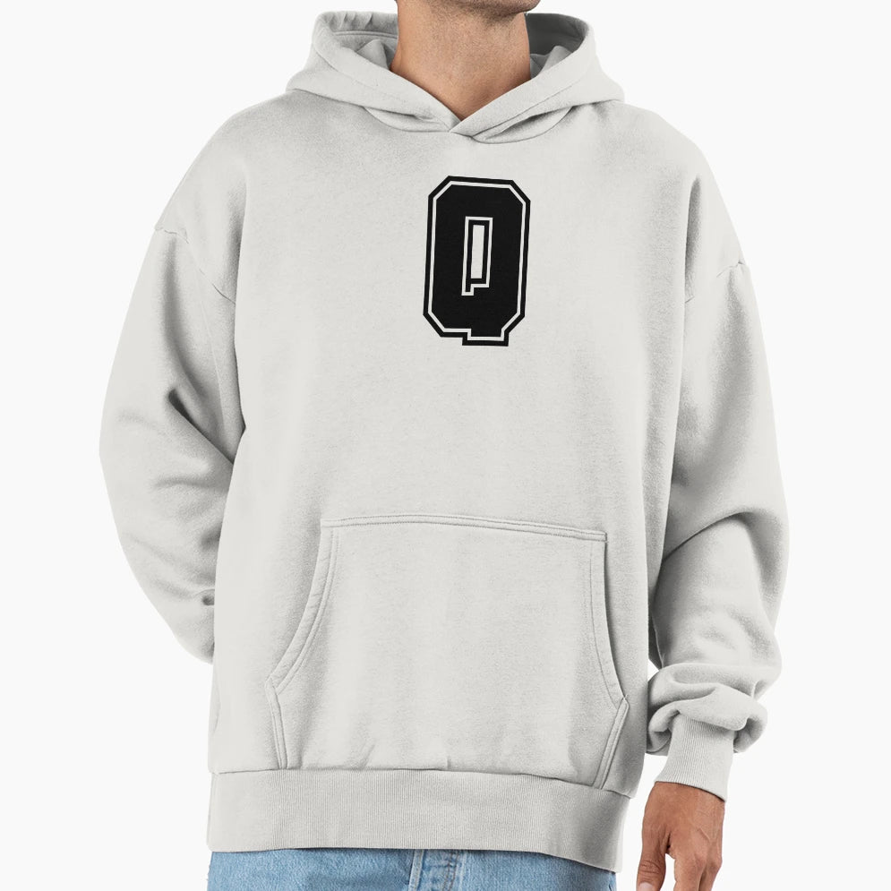 Letter Q Hoodie - Trendy Graphic Men Women - T-Shirt, Sweatshirt, Hoodie
