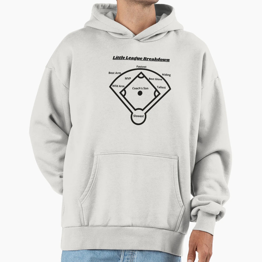 Little League Baseball Baseball Team Hoodie - Casual Everyday Wear Unisex - T-Shirt, Sweatshirt, Hoodie