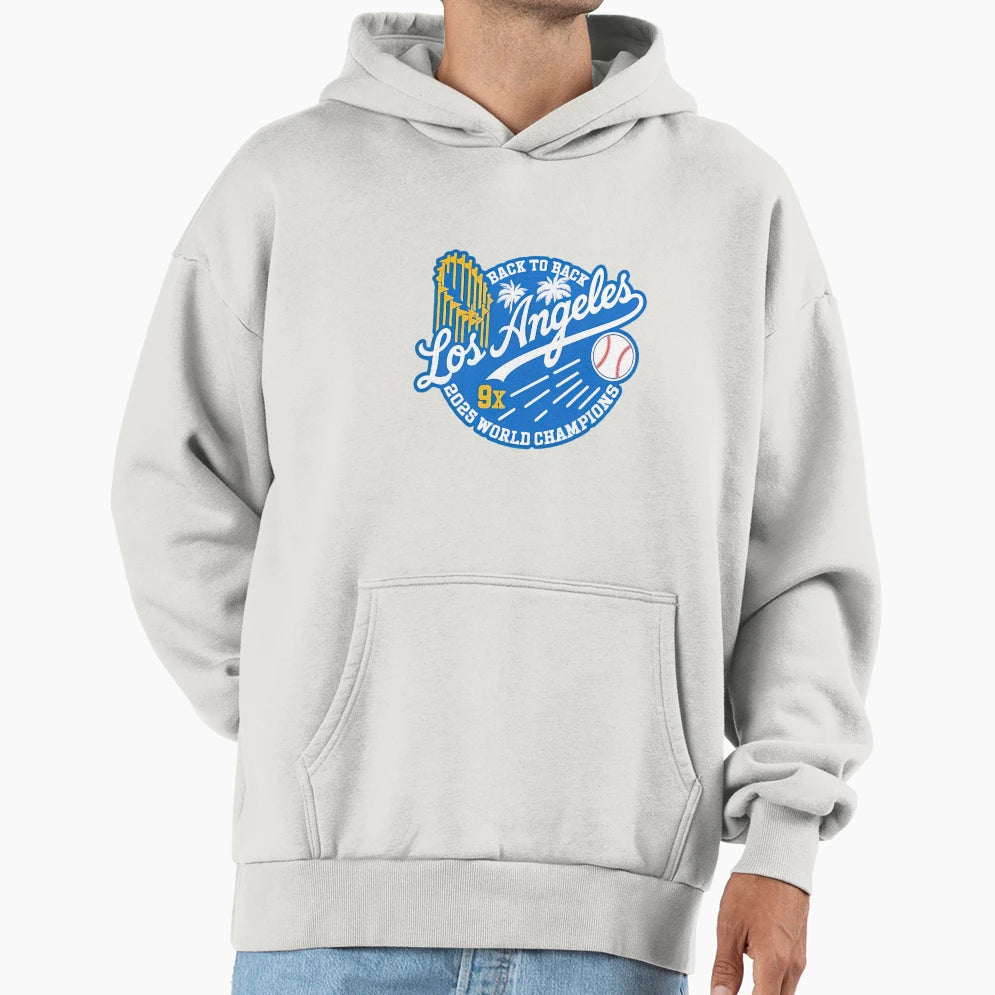 Back To Back 9X Los Angeles Dodgers Hoodie - Graphic Print for Adults - T-Shirt, Sweatshirt, Hoodie