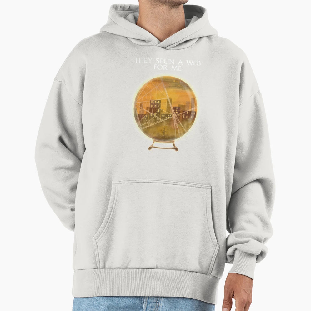 They Spun Web Me Hoodie - Trendy Graphic for Adults - T-Shirt, Sweatshirt, Hoodie
