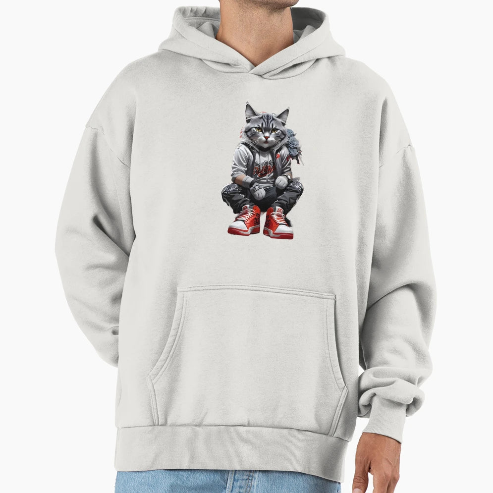 Cat Hoodie - Aesthetic Graphic Men Women - T-Shirt, Sweatshirt, Hoodie