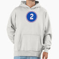 Moses Malone Number 2 Jersey Hoodie - Minimalist Print for Adults - T-Shirt, Sweatshirt, Hoodie