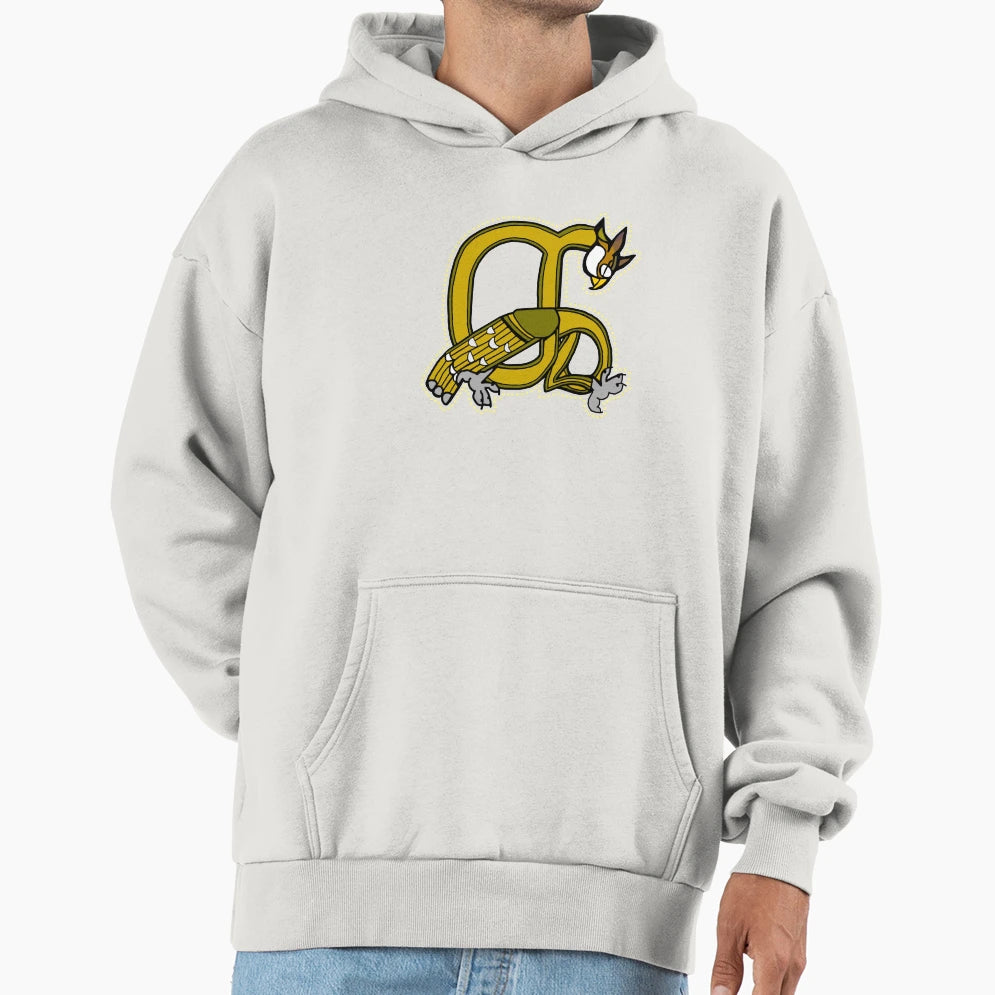 Letter Owl Medieval Owl Hoodie - Aesthetic Graphic for Adults - T-Shirt, Sweatshirt, Hoodie