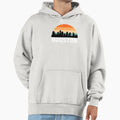 Houston Tx Sunset Skyline Hoodie - Trendy Graphic Unisex - T-Shirt, Sweatshirt, Hoodie
