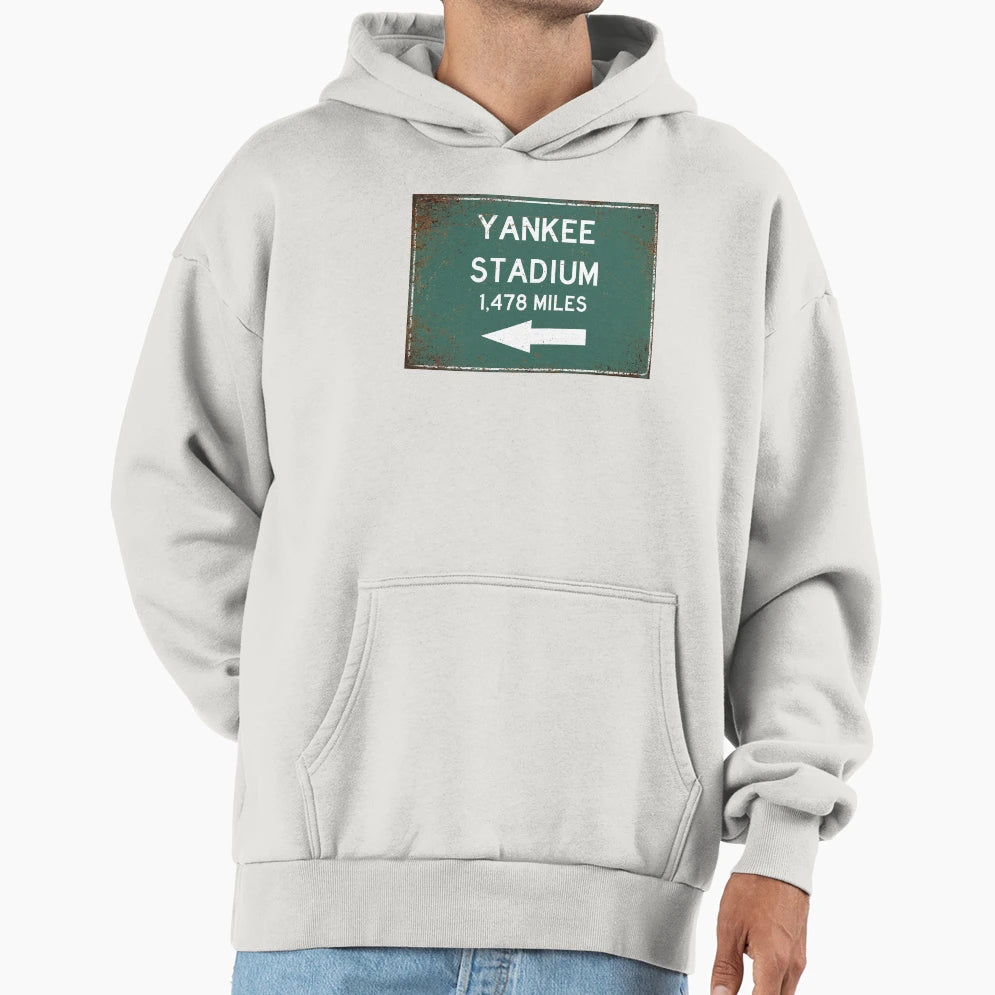 Stadium Sign New York Hoodie - Minimalist Print Men Women - T-Shirt, Sweatshirt, Hoodie