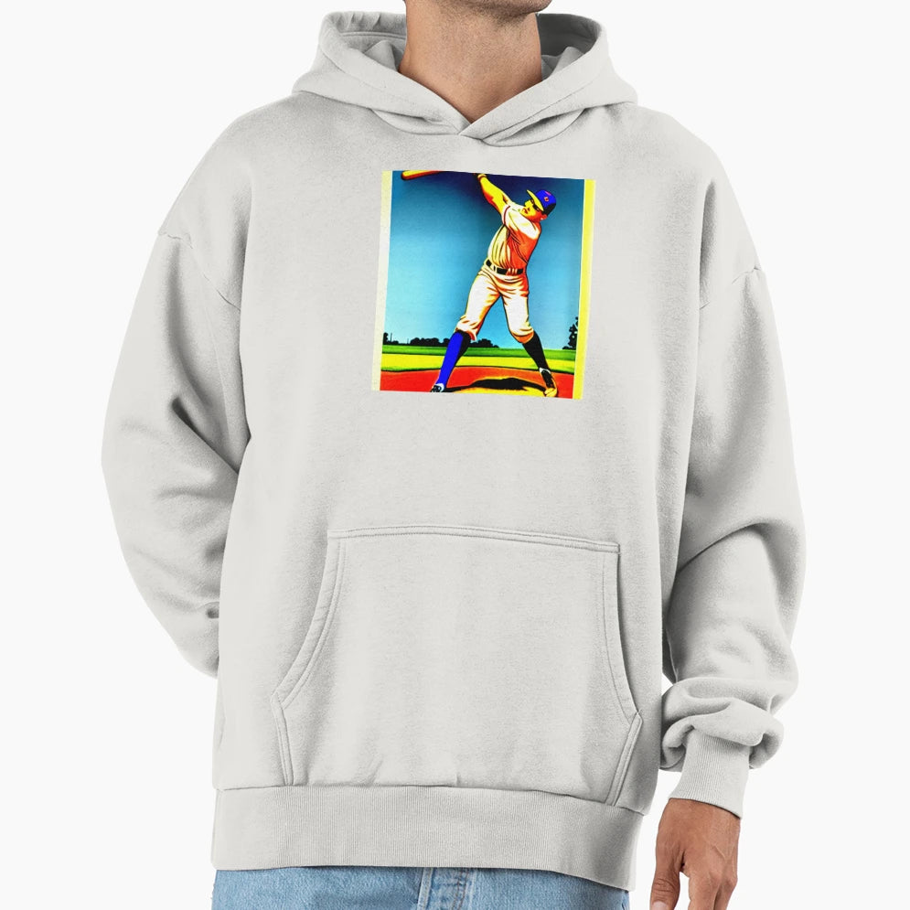 Baseball Hoodie - Minimalist Print Men Women - T-Shirt, Sweatshirt, Hoodie