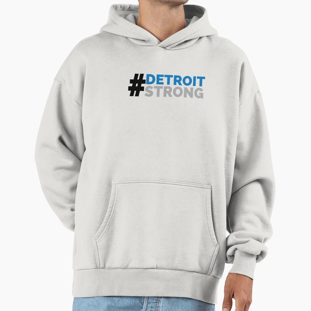Detroitstrong Lions Hoodie - Minimalist Print Unisex - T-Shirt, Sweatshirt, Hoodie