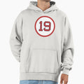 Jackie Bradley Jr 19 Jersey Number Hoodie - Fun Novelty Design for Adults - T-Shirt, Sweatshirt, Hoodie