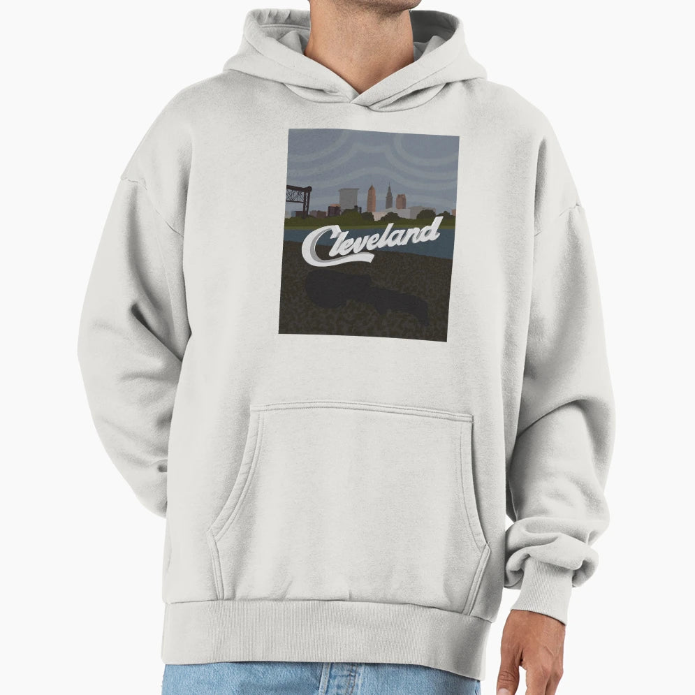 Cle Skyline Hoodie - Unique Graphic for Adults - T-Shirt, Sweatshirt, Hoodie