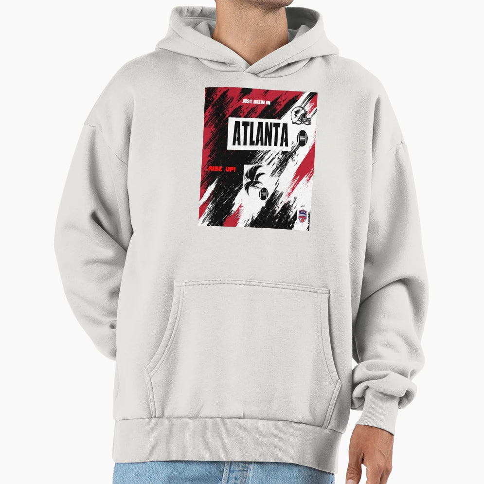 American Football Atlanta Hoodie - Graphic Print Unisex - T-Shirt, Sweatshirt, Hoodie