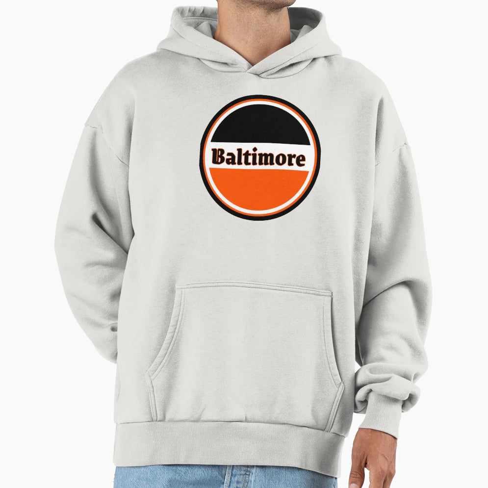 Baltimore City Logo Hoodie - Minimalist Print Unisex - T-Shirt, Sweatshirt, Hoodie